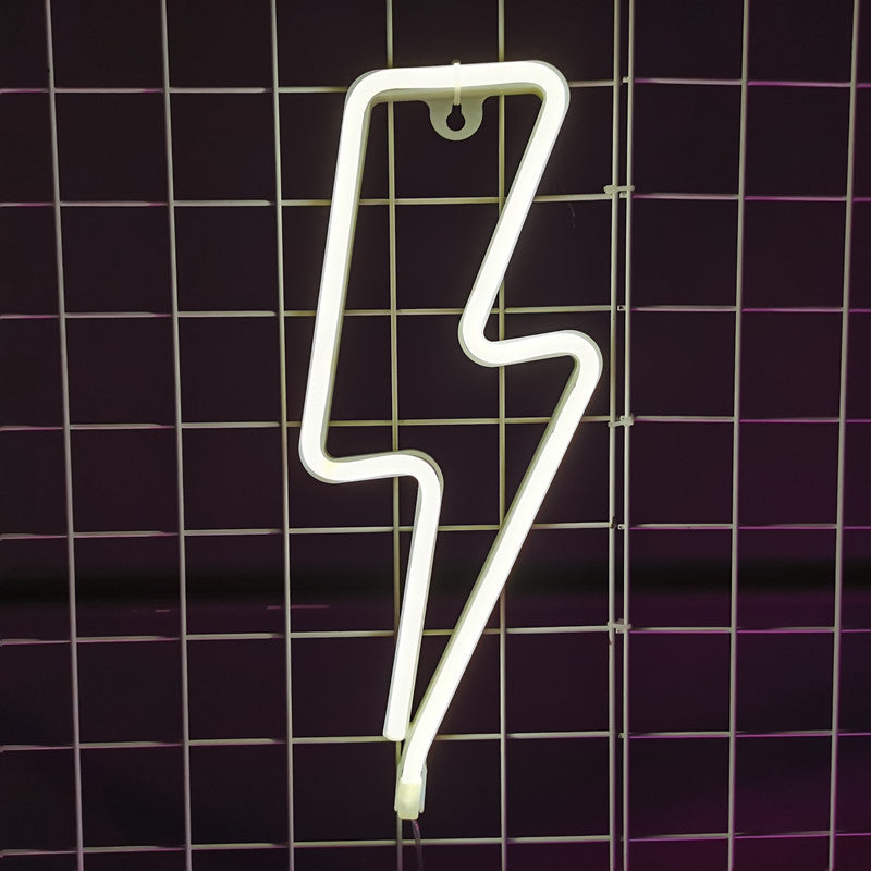 XIYUNTE Neon Lightning bolt sign