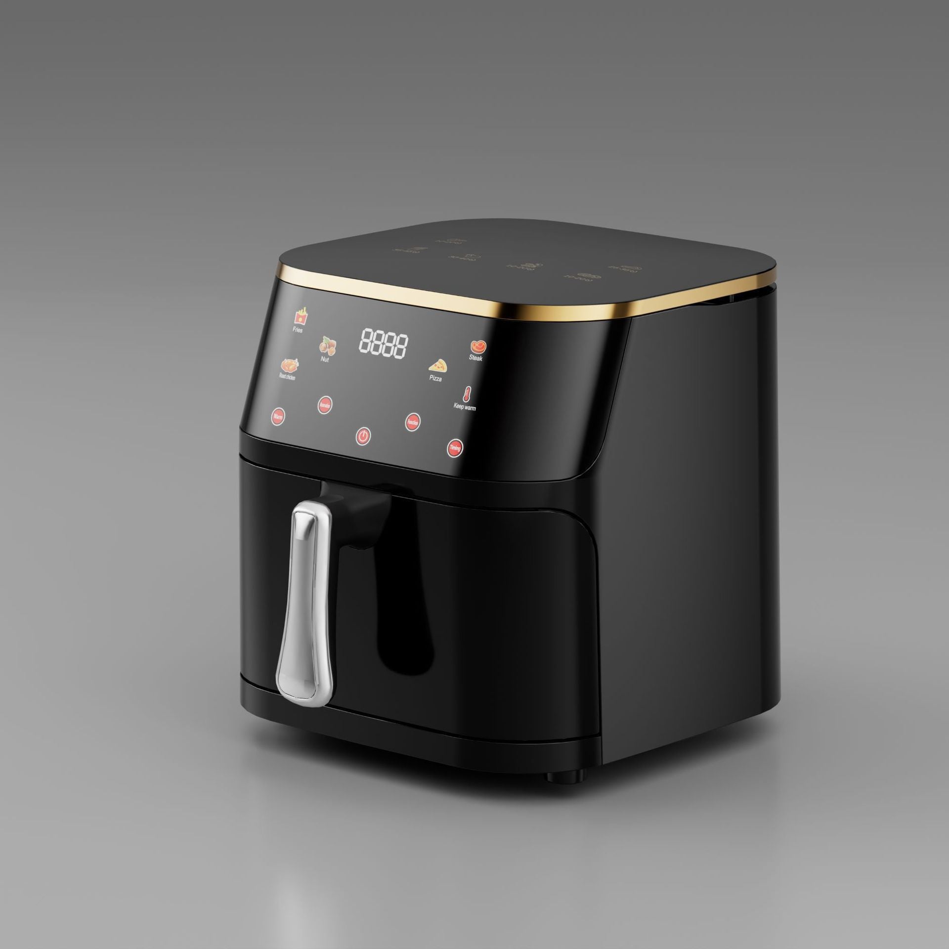 Large-capacity visible air fryer