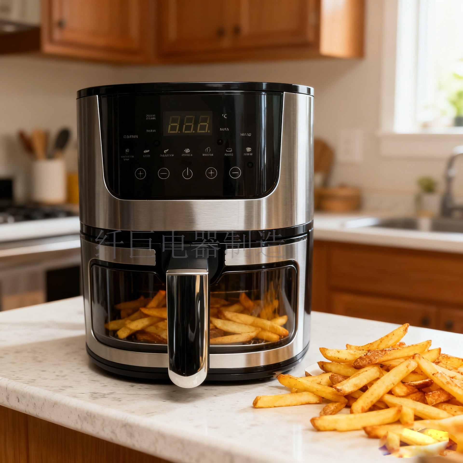 Large-capacity visible air fryer