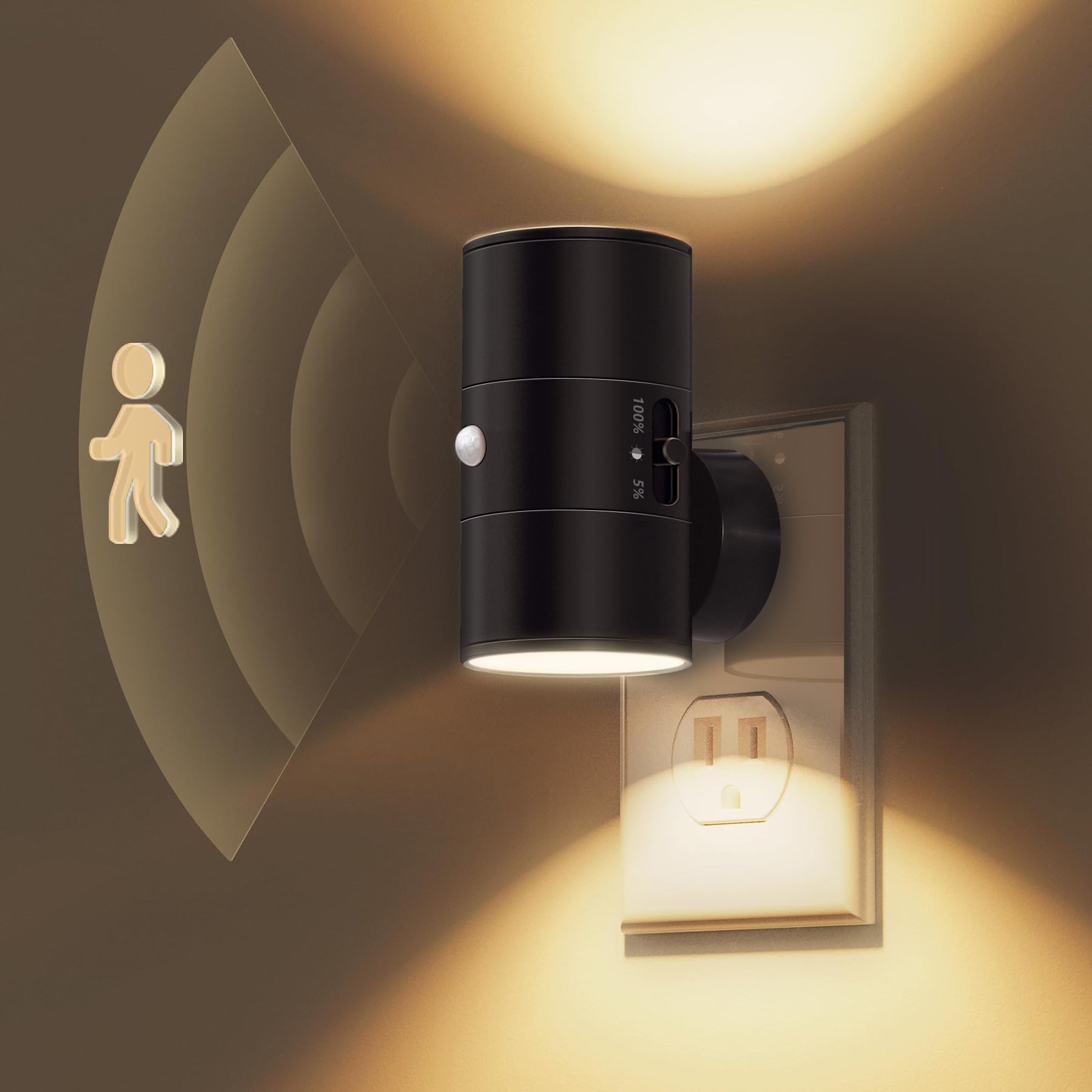 Wireless Motion Sensor Night Light with Magnetic Base