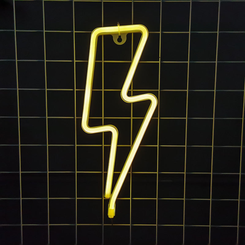 XIYUNTE Neon Lightning bolt sign