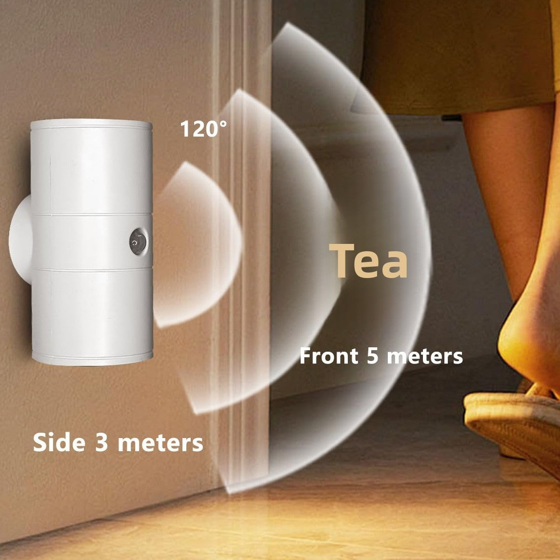 Wireless Motion Sensor Night Light with Magnetic Base
