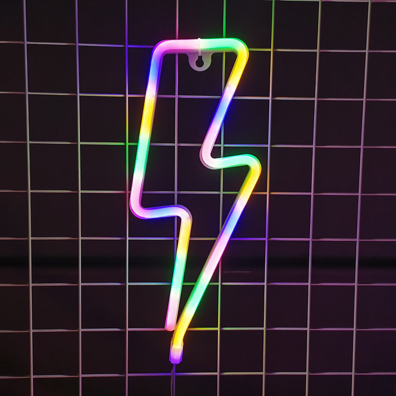 XIYUNTE Neon Lightning bolt sign
