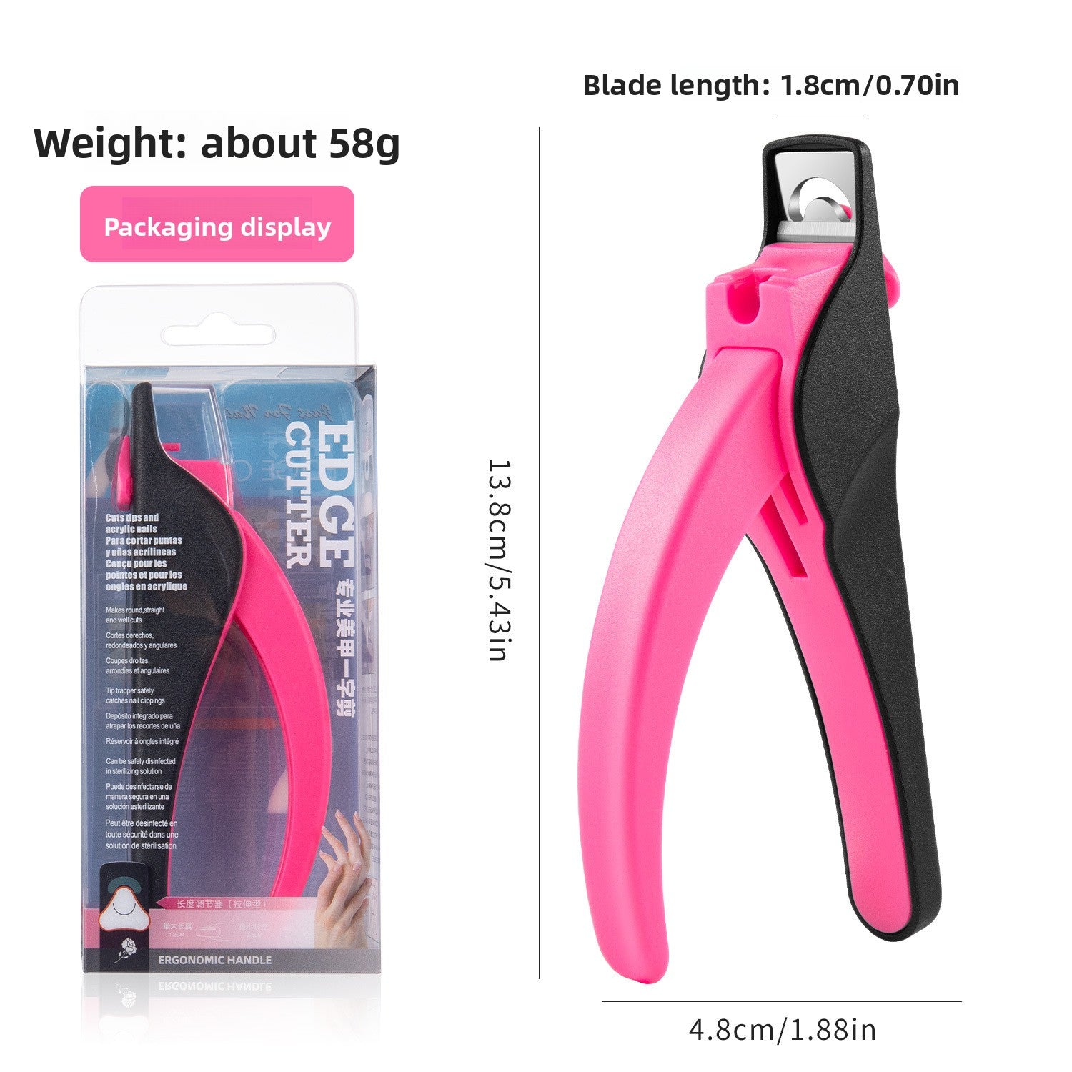 Nail art u-shaped clipper