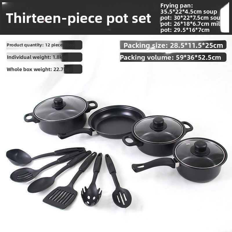 13-Piece Nonstick Kitchen Pot Set