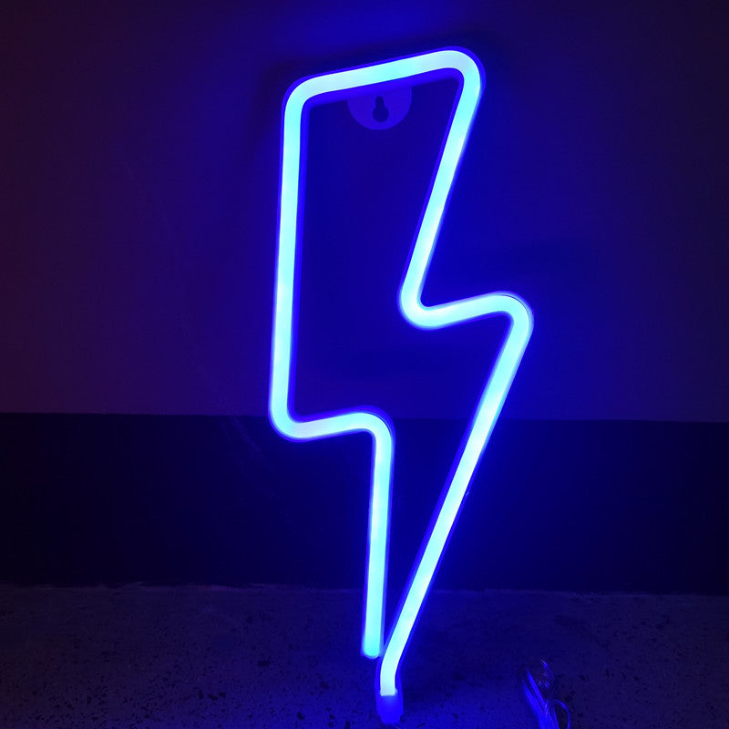 XIYUNTE Neon Lightning bolt sign
