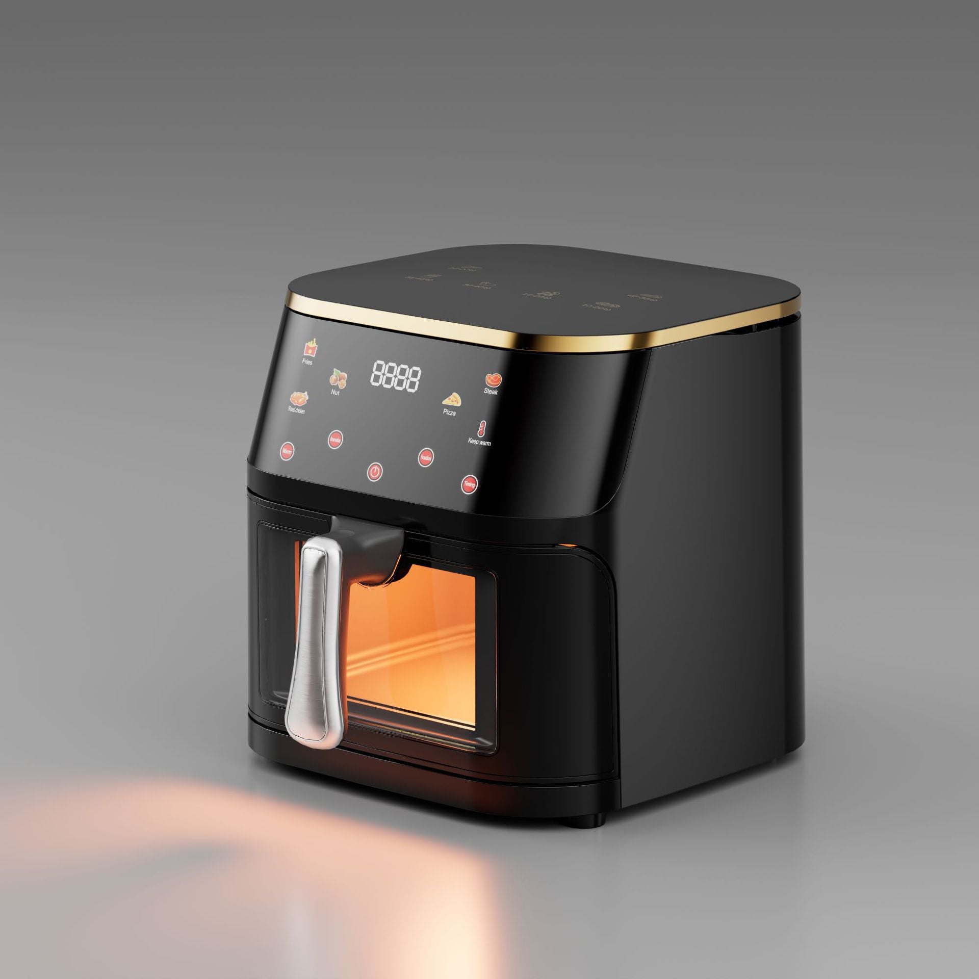 Large-capacity visible air fryer