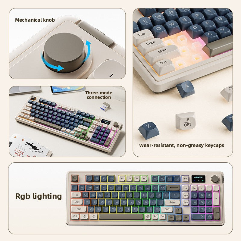 Langtu L98 RGB Tri-mode mechanical gaming keyboard