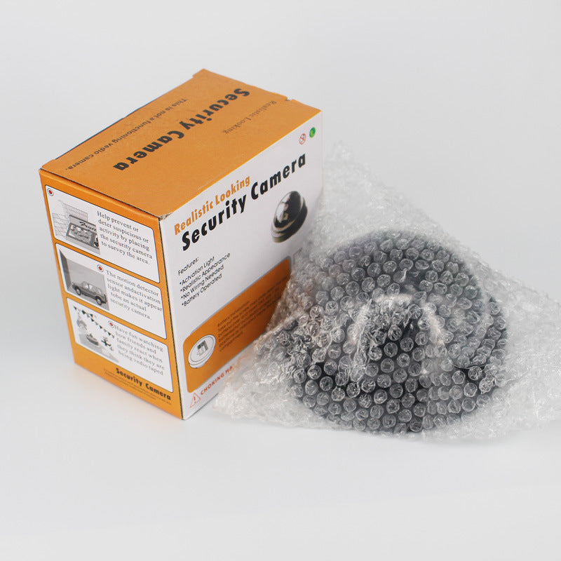 Simulated camera with built-in lights