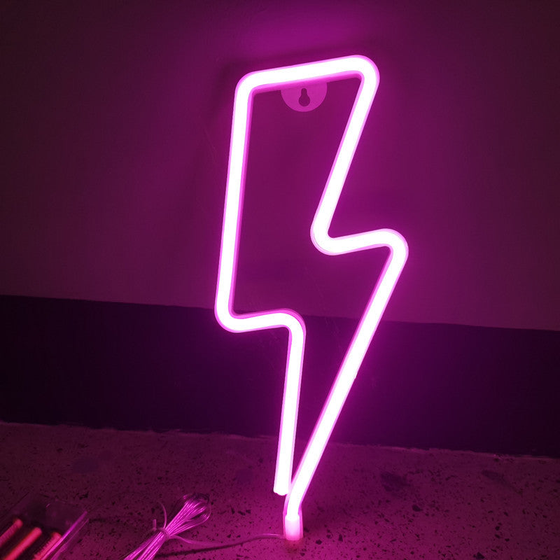 XIYUNTE Neon Lightning bolt sign