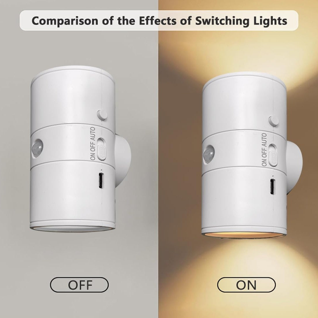 Wireless Motion Sensor Night Light with Magnetic Base
