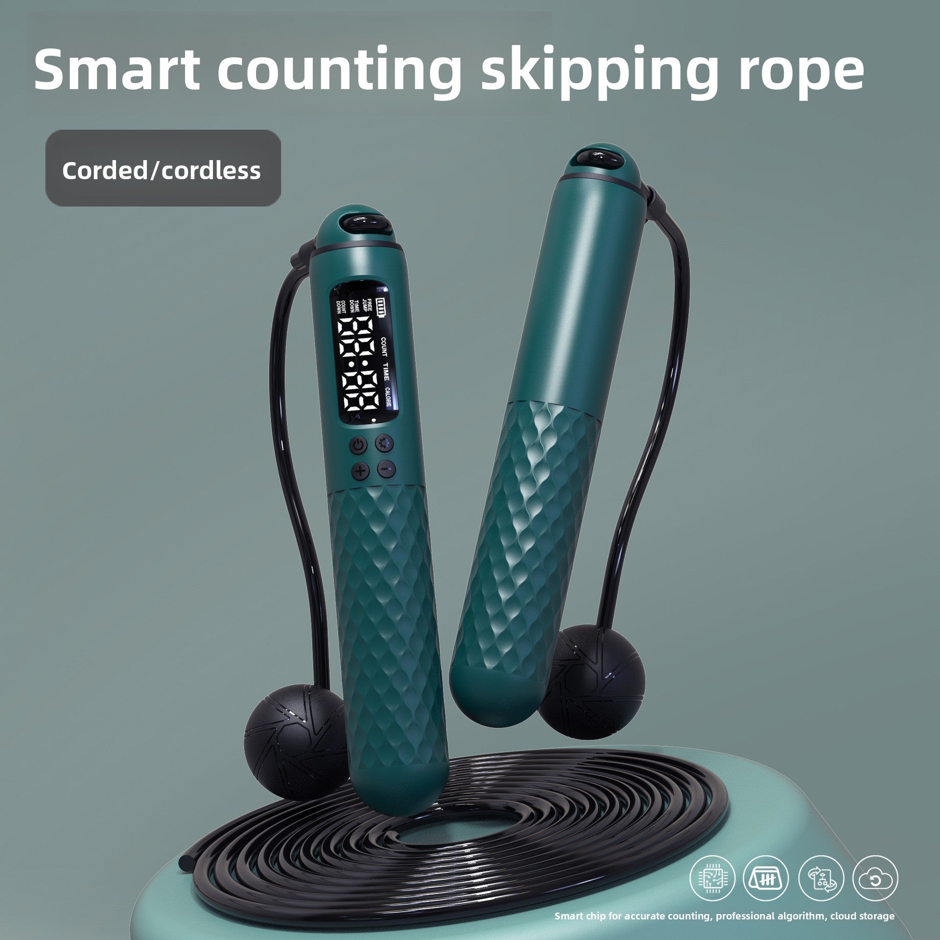Smart Counting Jump Rope with Digital Display