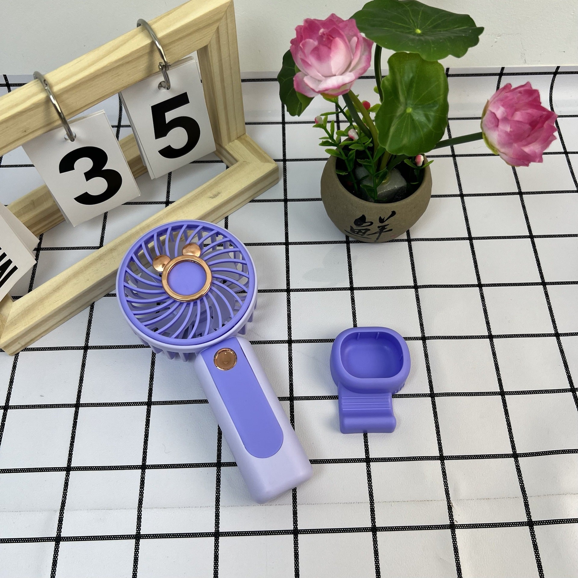 Rechargeable Handheld Desk Fan